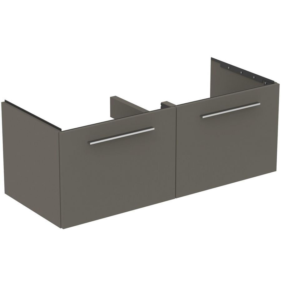 Wastafelmeubel I.LIFE-B 120cm 2x la mat quartz grijs