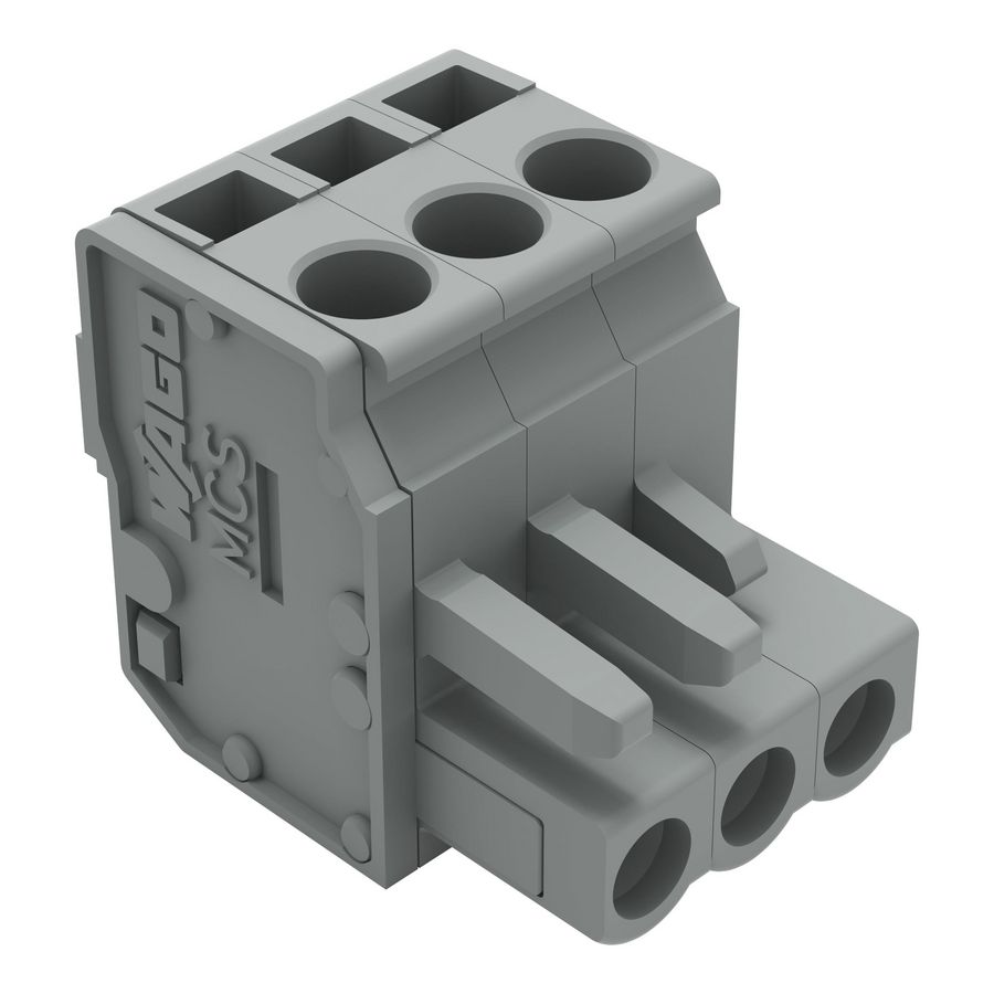 1-draads FE steker HA 2,5mm² grijs 232-203/026-000 VVE=100