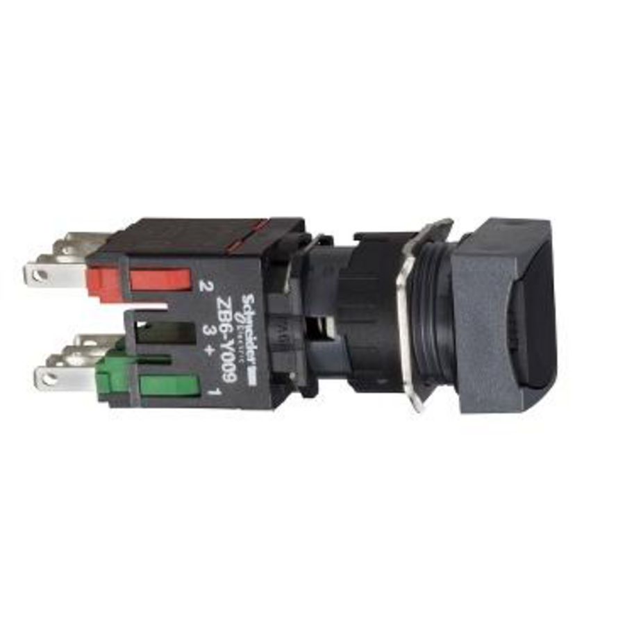 Drukknop Verzonken Terugvering Ø16mm 1NC + 1NO