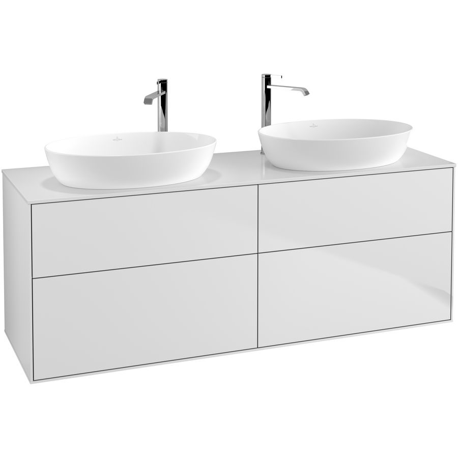Wastafelonderkast Finion 1600x603x501mm White Matt Lacquer G96100MT