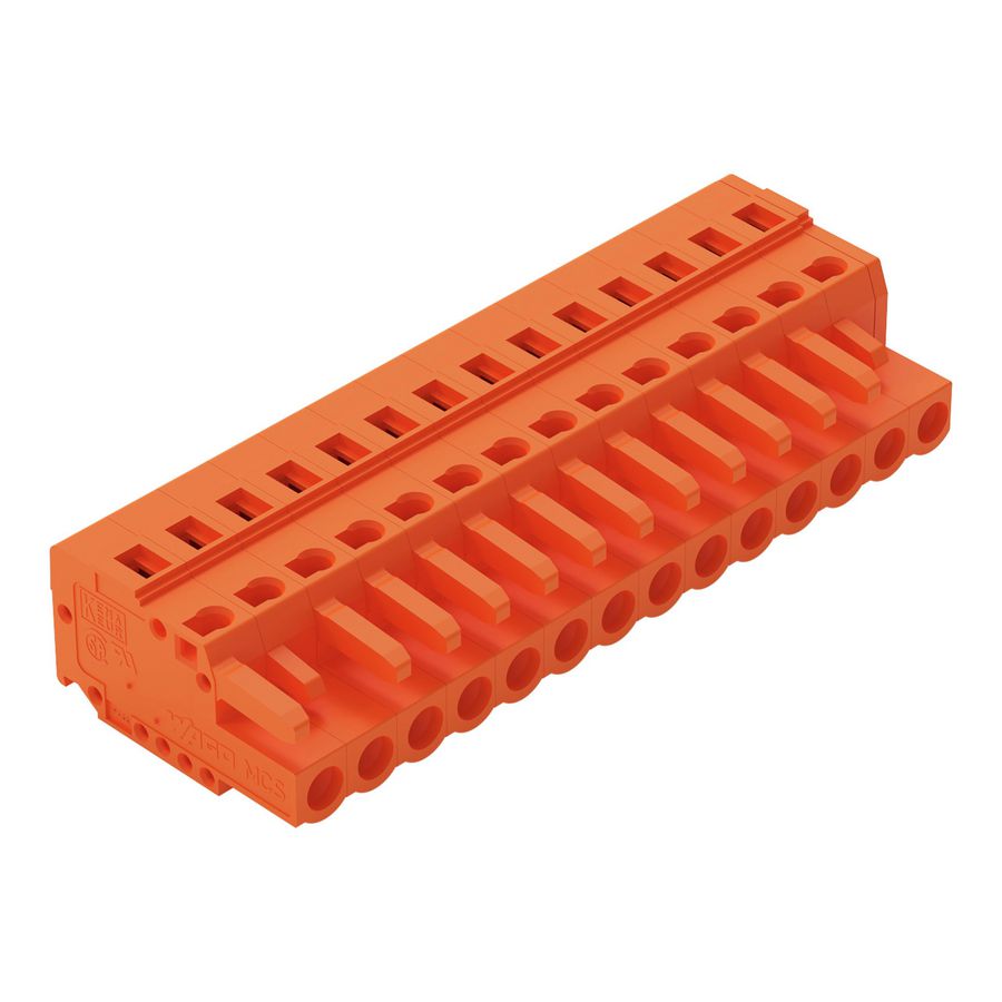 1-draads FE steker 2,5 mm² oranje 231-314/026-000 VVE=25