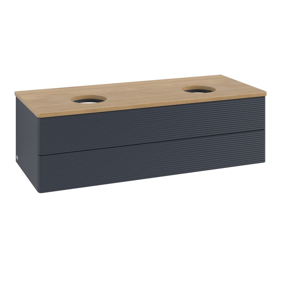Wastafelonderkast Antao 1200x360x500mm Mid.Blue Matt Lacquer K24111HG
