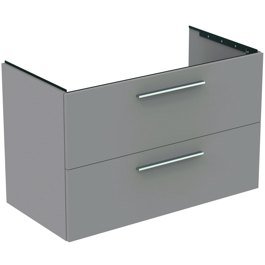 Wastafelmeubel I.LIFE-B 100cm 2x la mat lichtgrijs