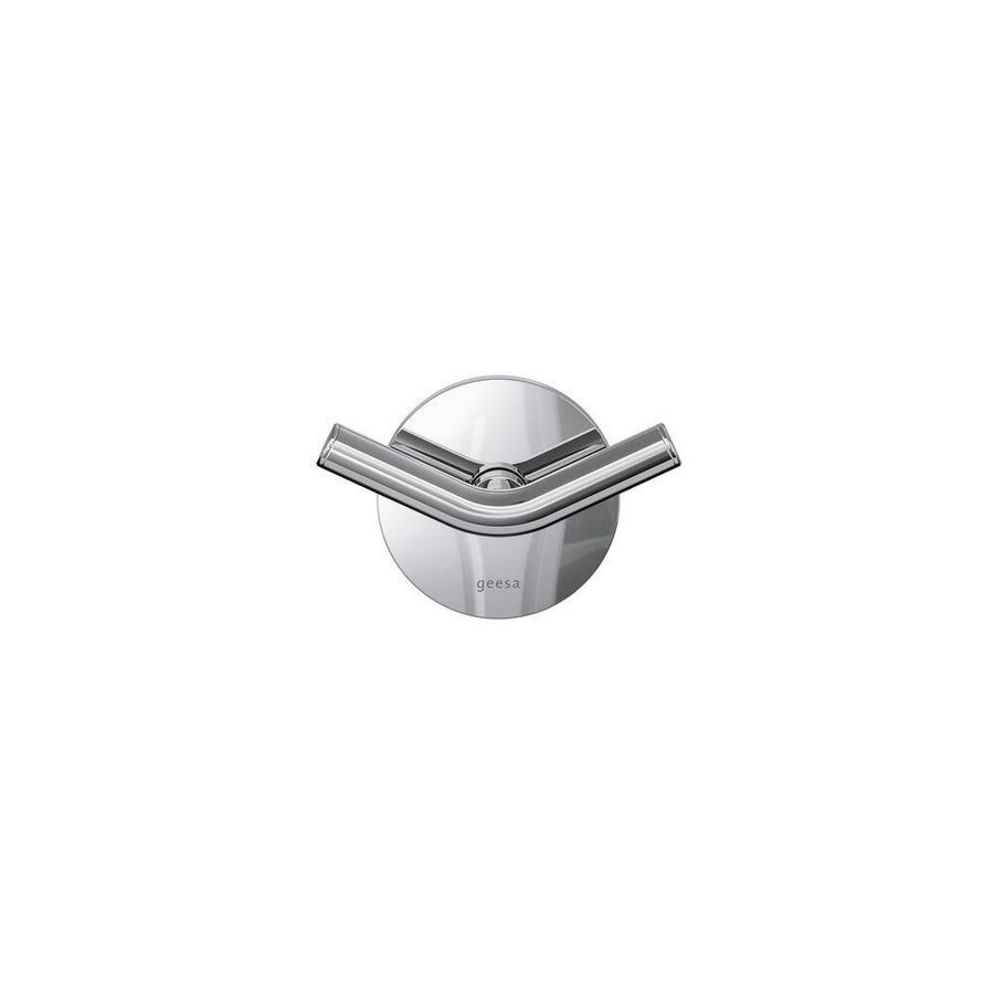 Handdoekhaak dubbel Chroom SUITE