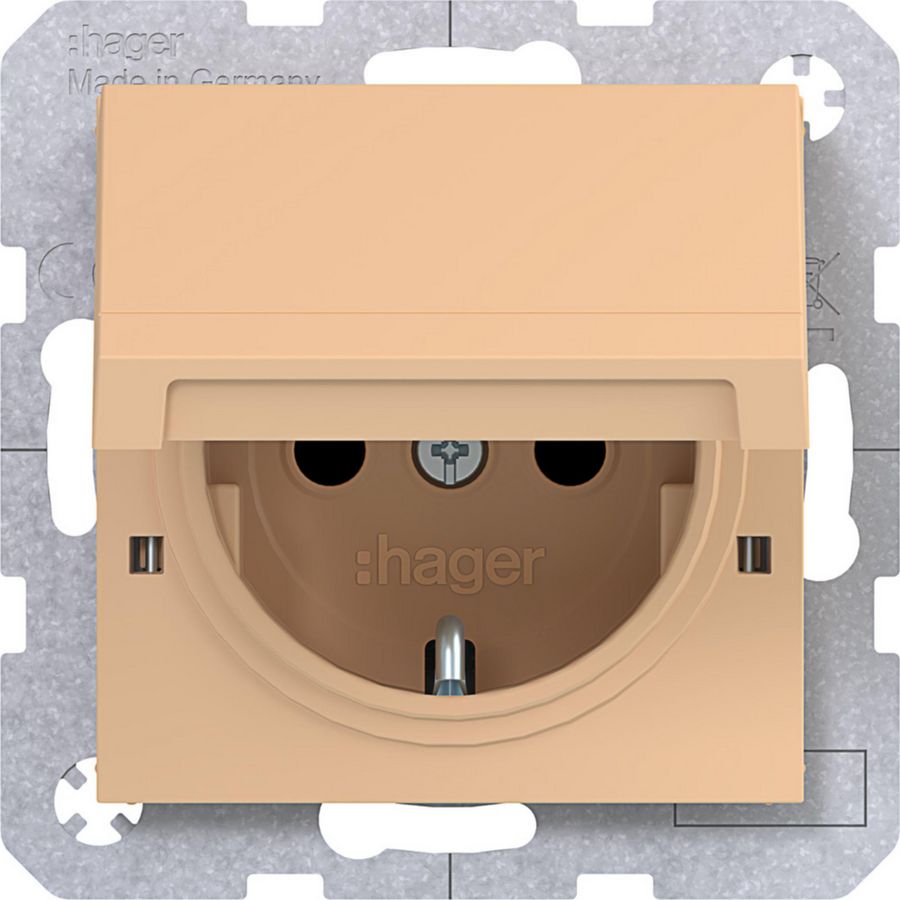 SCHUKO-wandcontactdoos vastzetbaar Safety Plus steekklemmen A.x/C.x petal mat