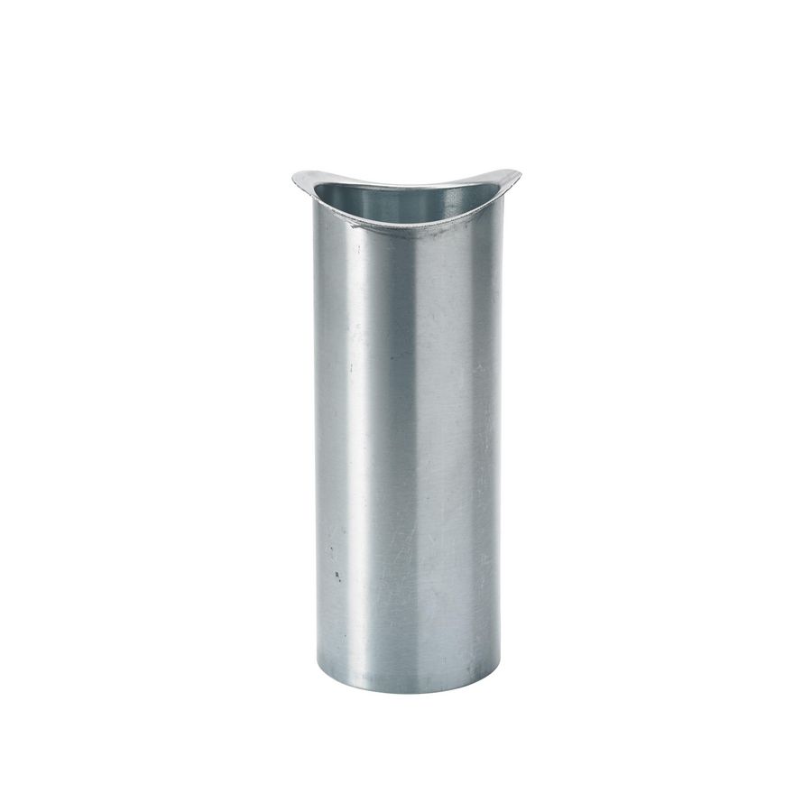 Zinken HWA tapeind/steekpijp ovaal 70mm lengte 200mm mastgoot