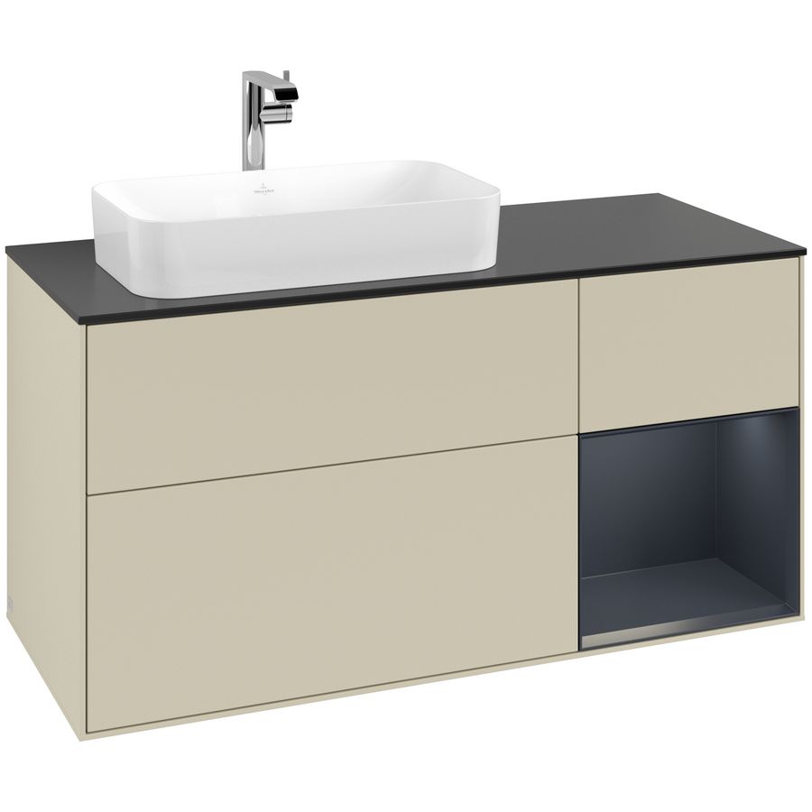 Wastafelonderkast Finion 1200x603x501mm S.Grey Matt Lacquer G282HGHJ
