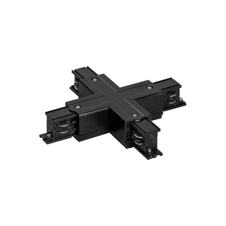 3-Fase rail X-koppelstuk zwart 41093223