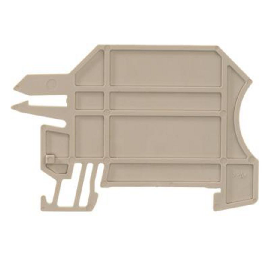 Afsluit- eindplaatterminals d.beige h:65.5mm Wi VVE=20