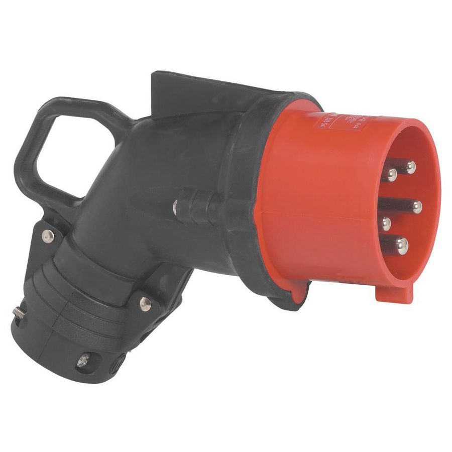 Hoek contactstop 400V 32A 5P IP44 rubber Hypra