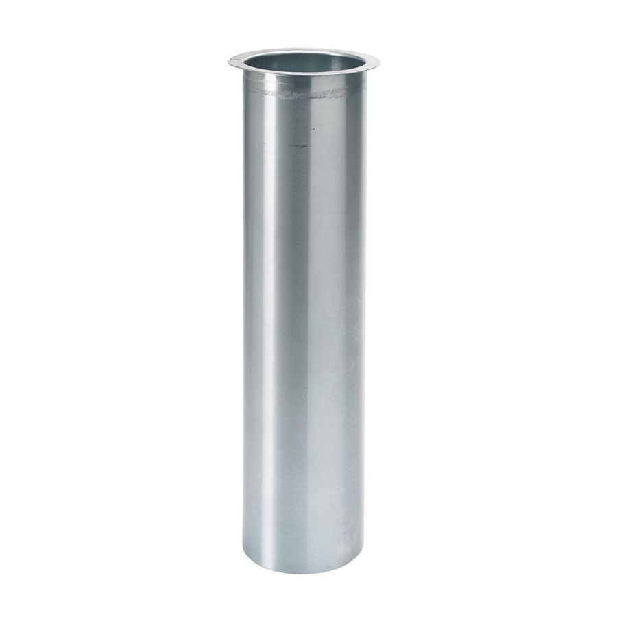 Zinken HWA tapeind/steekpijp vlak 100mm lengte 300mm mastgoot