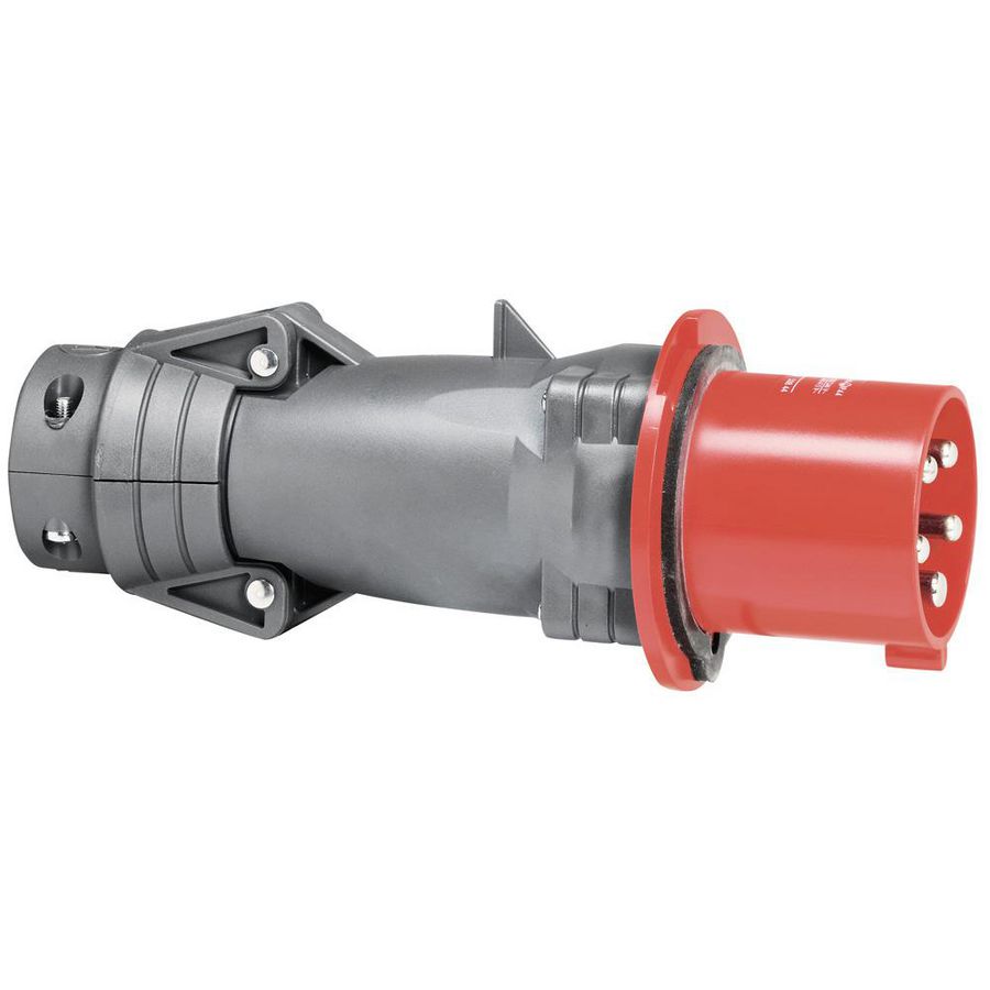 Stekker recht 400V 63A 5-polig IP44 kunststof Hypra