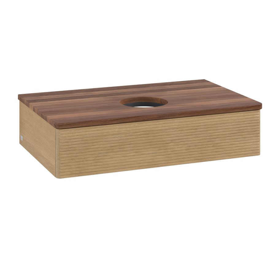 Wastafelonderkast Antao 800x190x500mm Honey Oak K08112HN