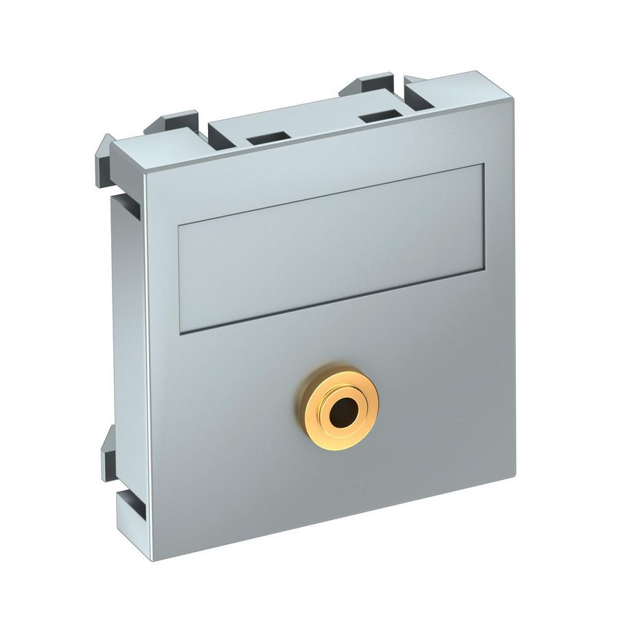 Draagplaat Audio 1x connector soldeeraansl. 45x45mm 6104952