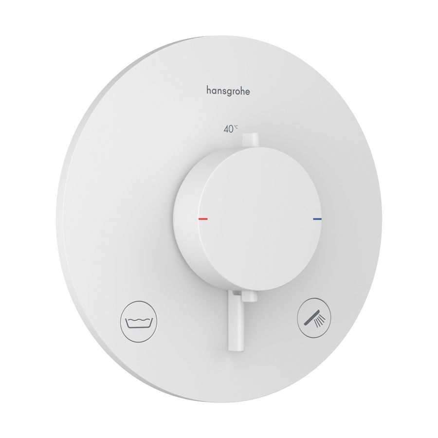 Inbouwthermostaat 2F+zekerheid. EN1717 Ecostat Comfort S mat wit