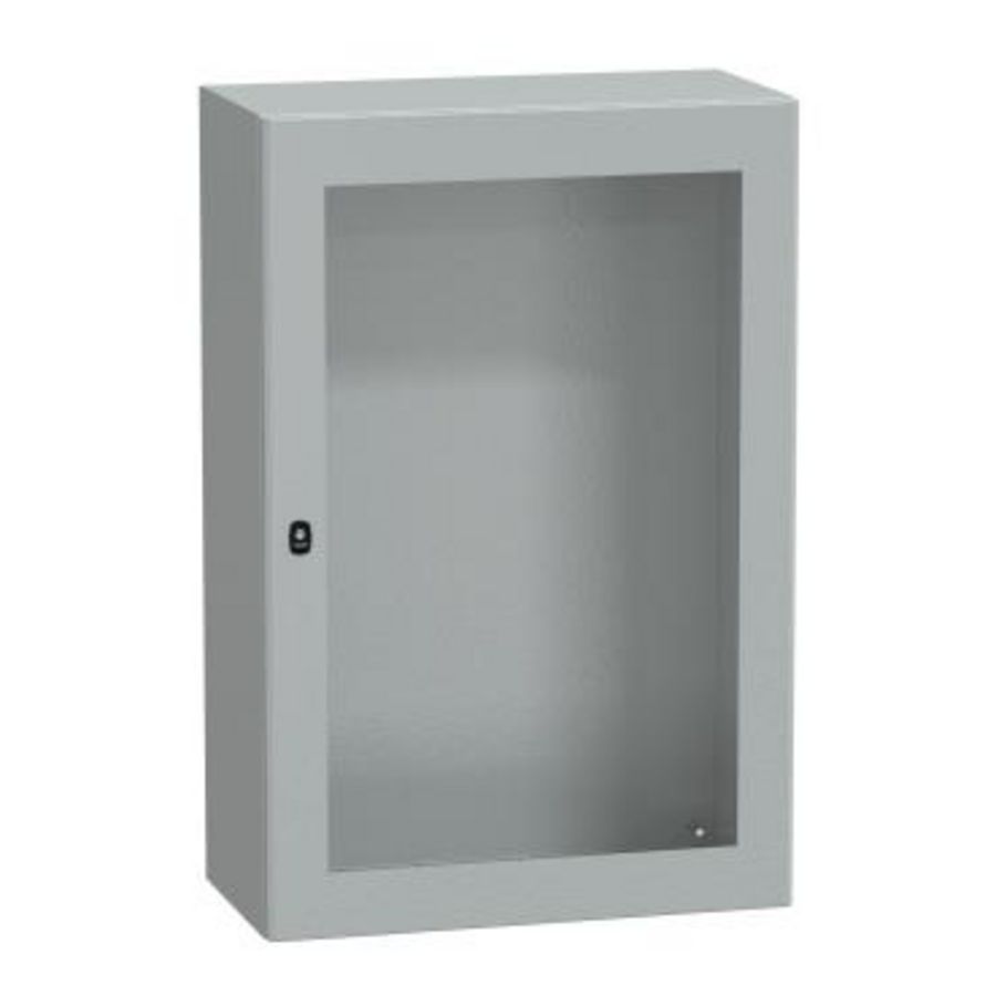 Kast Ruitdeur 1200x800x400mm IP66 IK08 RAL7035 Spacial S3D