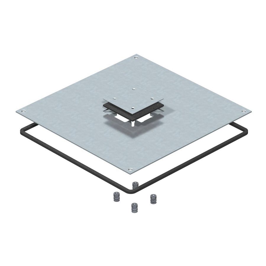 Montagedeksel 350-3 voor Telitank 383x383x4