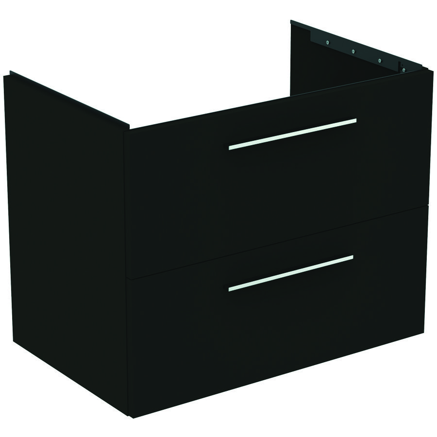 Wastafelmeubel I.LIFE-B 80cm 2x la mat carbon donkergrijs