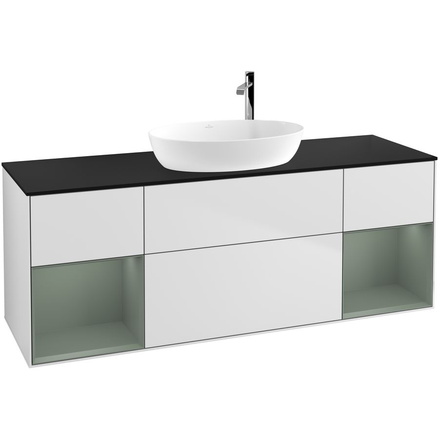 Wastafelonderkast Finion 1600x603x501mm White Matt Lacquer G982GMMT