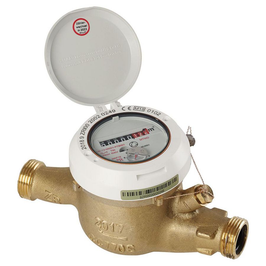 Watermeter MTWD-M-CC Q3 4 m3/h DN20 1" bui.dr. L=19