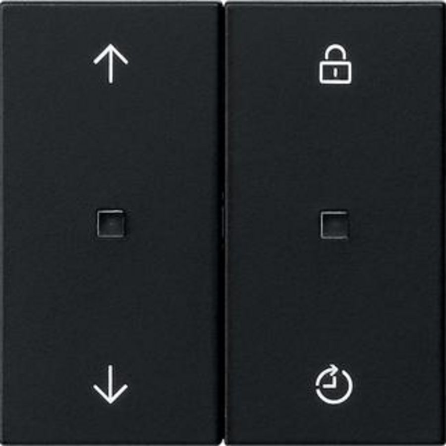 Gira eNet bedieningselement-opzetstuk Memory pijlen System 55 zwart m