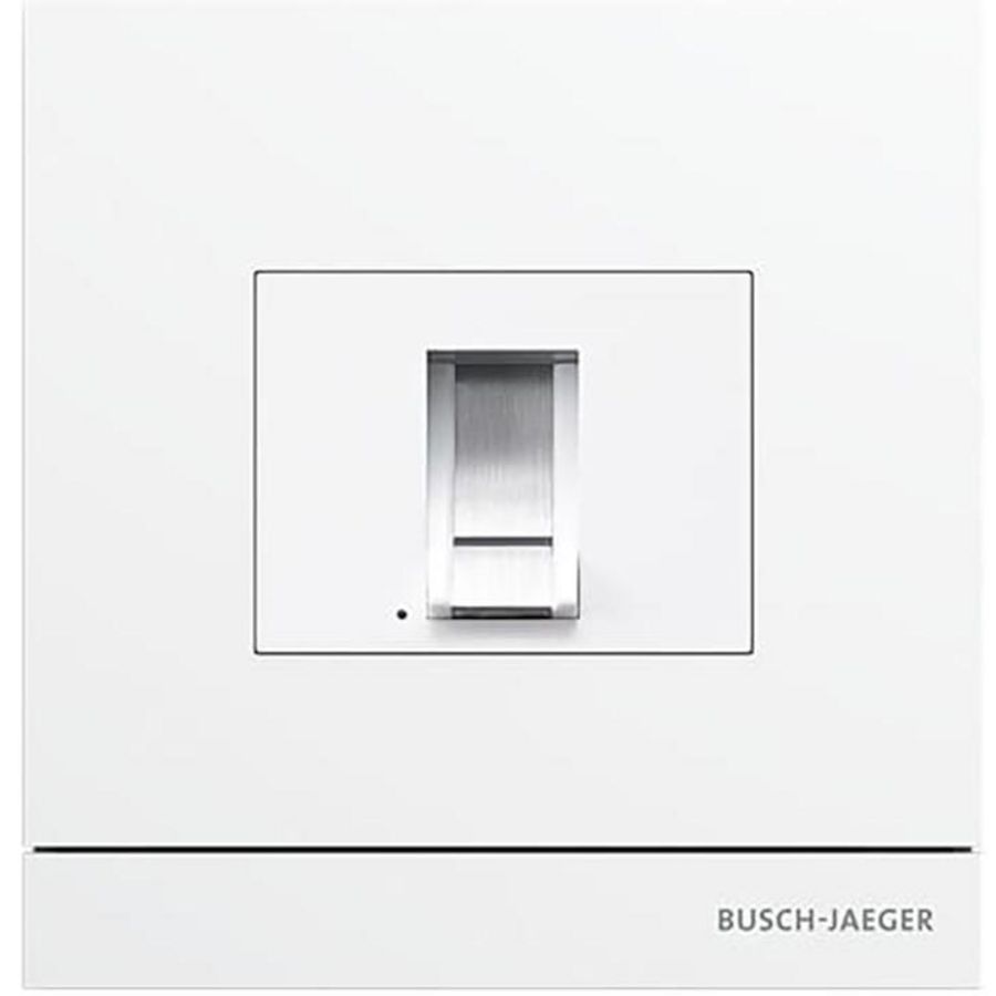 Welcome fingerprint buitenpost wit