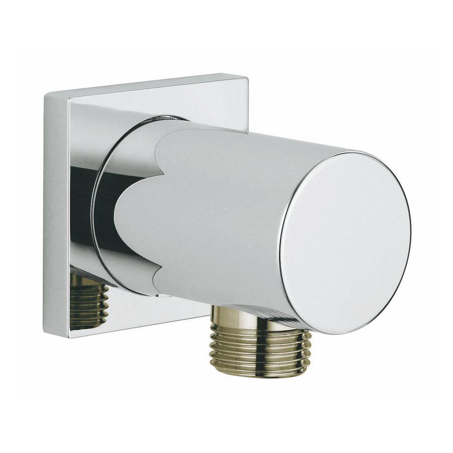 Rainshower wandaansluitbocht 1/2 chroom incl. rozet 4-k
