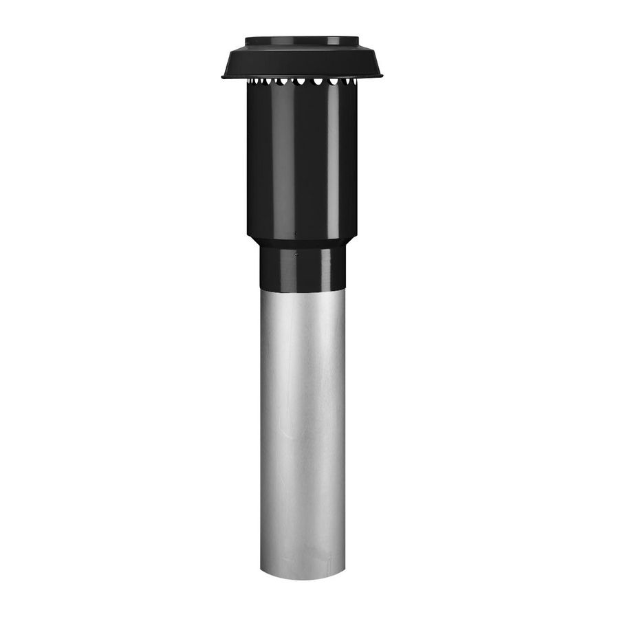 Dakdoorvoer ventilatie EPS 130 L=1000 zwart