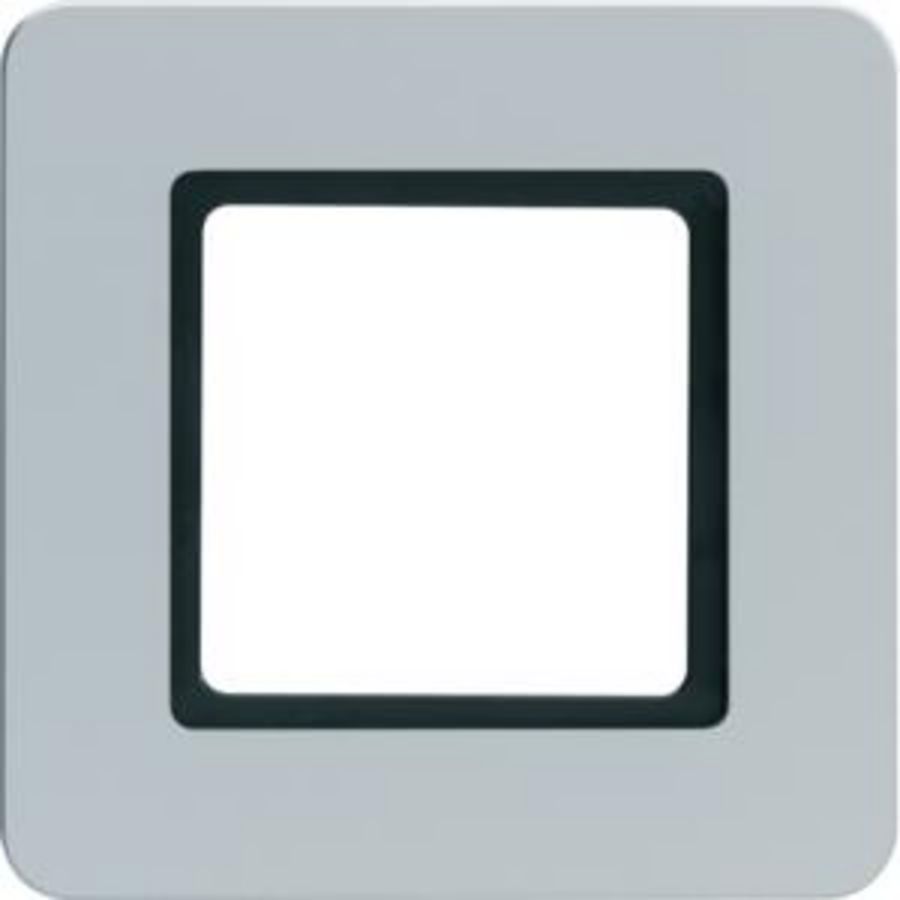 Afdekraam 1-v berker Q.7 alulook soft-finish verlicht