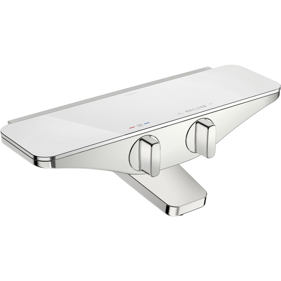 Emotion badthermostaat 150mm wit/chroom