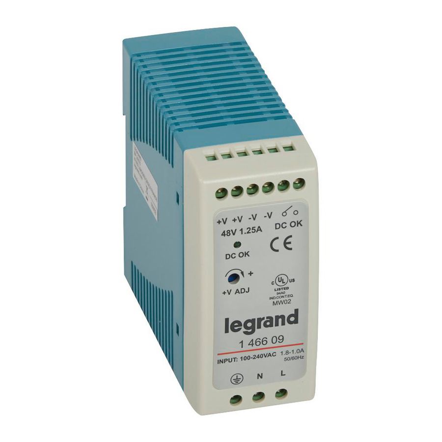 Voeding 1F 100-240VAC/48VDC 60W