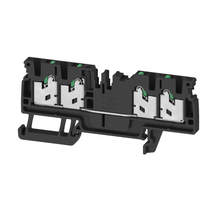 Doorvoer blok SNAP IN zwart 2.5mm² 24A 800 nr. VVE=100