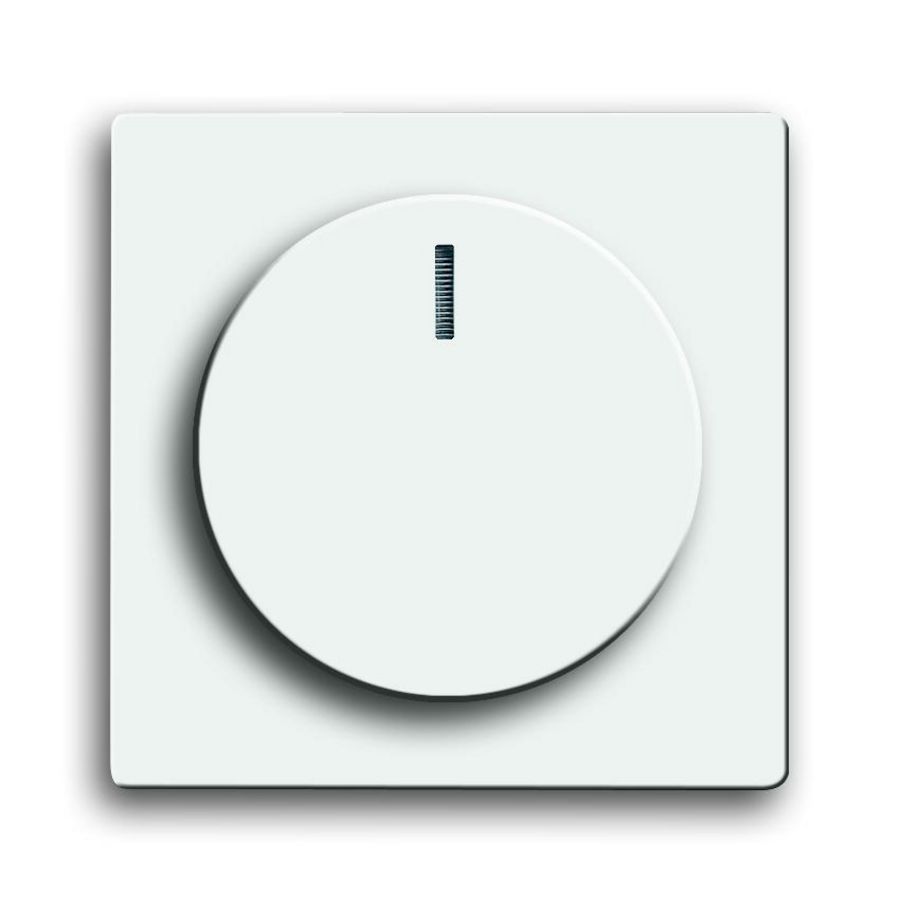 Centraalplaat + knop v draaidimmer s-studiowit