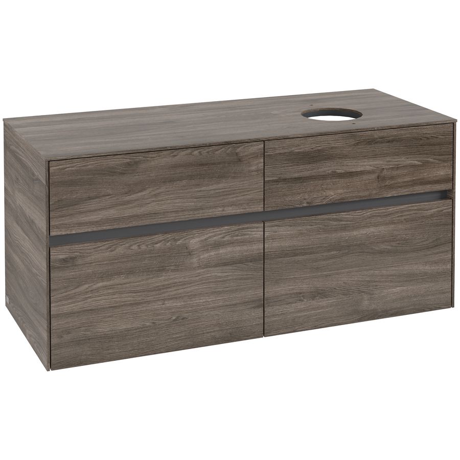 Wastafelonderkast Collaro 1200x548x500mm Stone Oak C04300RK