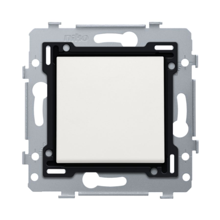 Enkelv. wisselschakelaar insteekklemmen sokkel/afwerkset whi