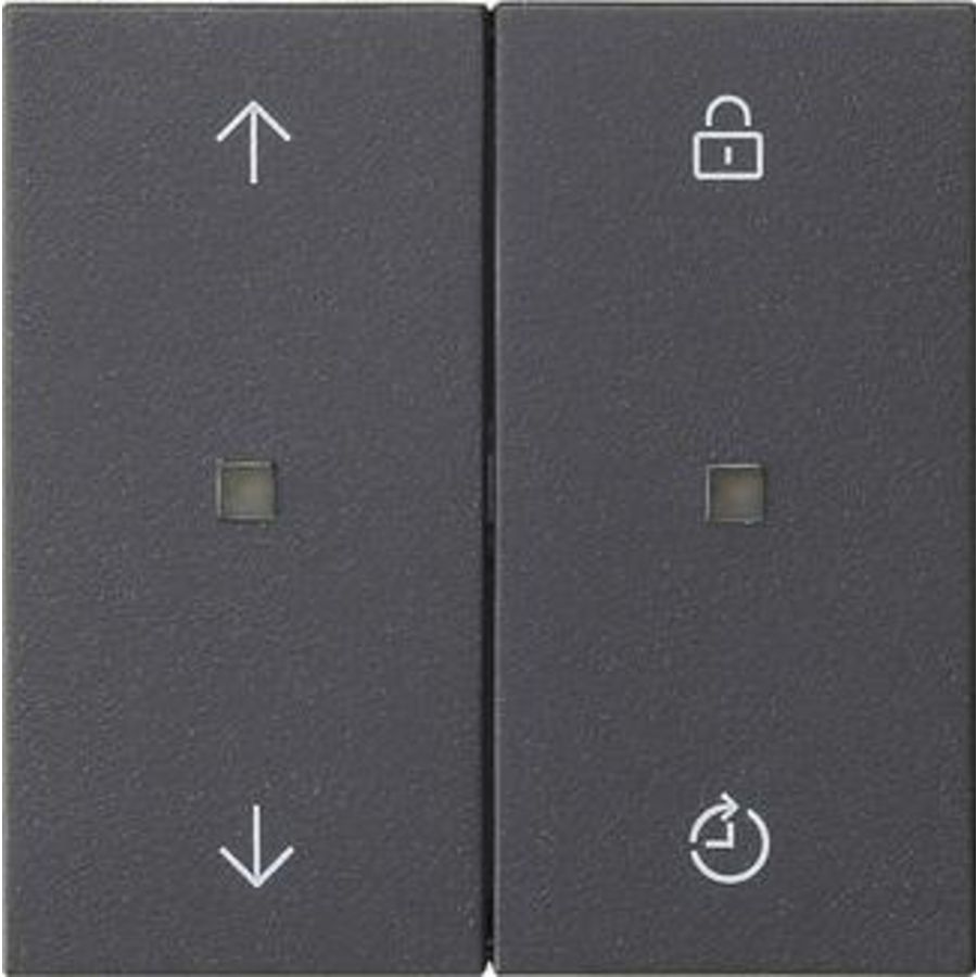 Gira eNet bedieningselement-opzetstuk Memory pijlen System 55 antraciet