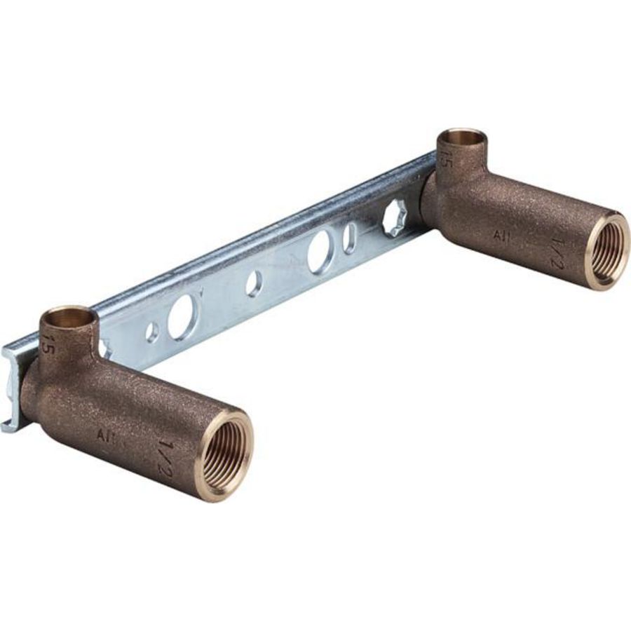 Gemini Dubbele Muurplaat 15x1/2x65x150/200 brons/blank