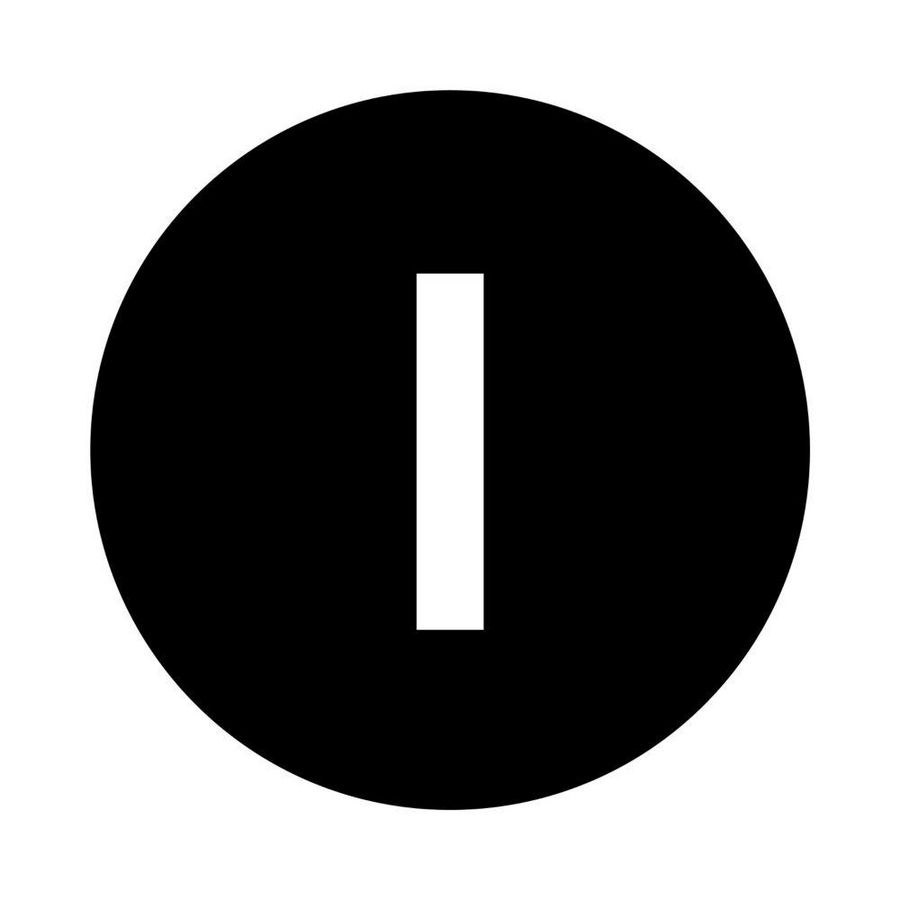 Indicatieplaatje vlak zwart I VVE=10