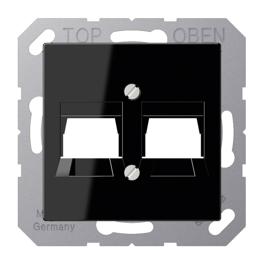 Afdekking A500 zwart voor mod.jack 2-voudig VVE=10