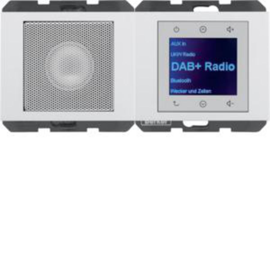 Radio Touch met luidspreker DAB+ berker K.1 polar wit glans