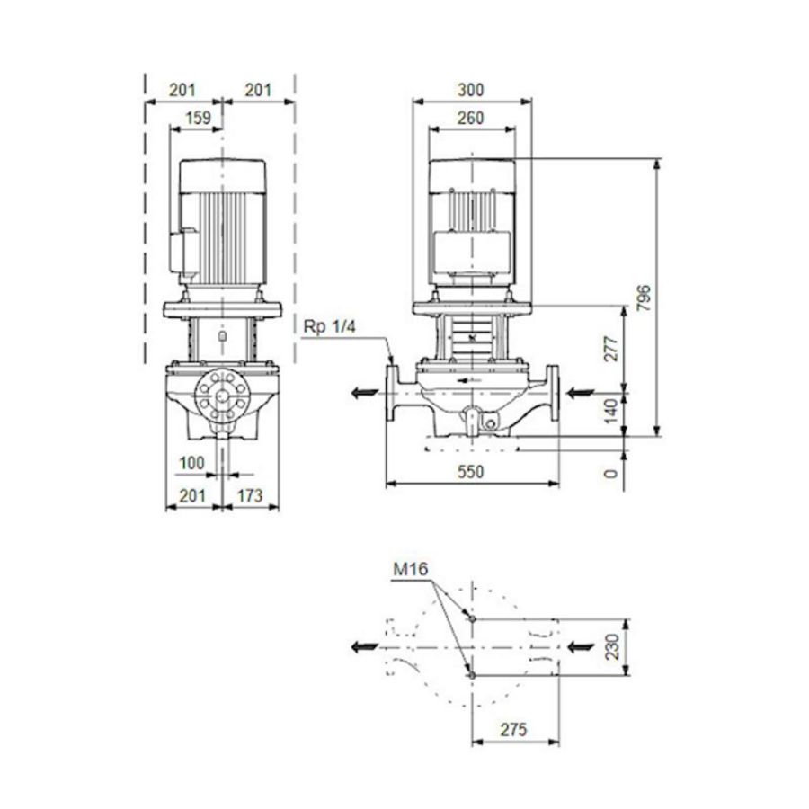 Inlinepomp TP 100-170/4-A-F-A-BQQE 400D 50HZ