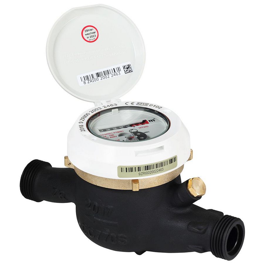 Watermeter MTWD-M-CC PTFE Q3 2,5 m3/h DN15 3/4" bui.d