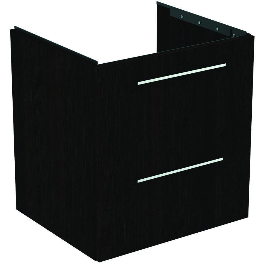Wastafelmeubel I.LIFE-B 60cm 2x la coffee donker eiken