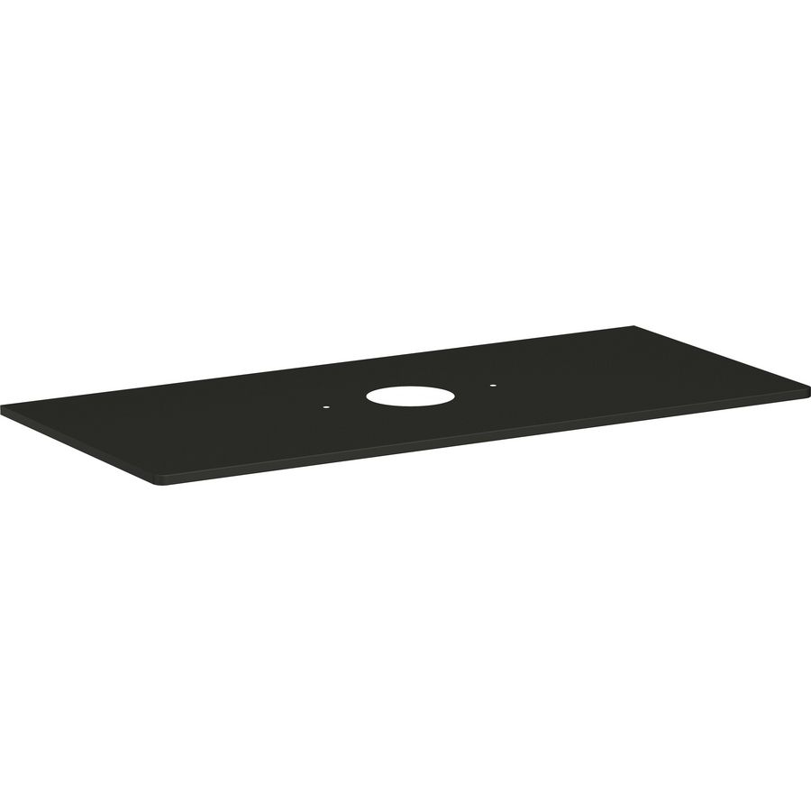 Console / wastafelblad 1180x550mm  Diamond Matt Grey met middenuitsparing tbv waskom zonder kraangat Xelu Q