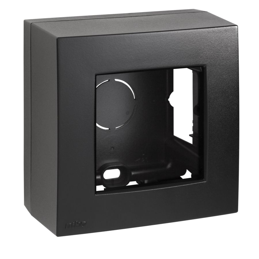Opbouwkit 1-voudig voor 1 inbouwfunctie, black coated