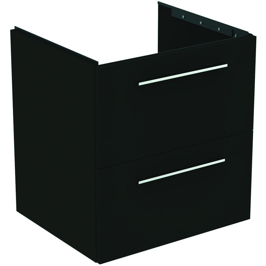 Wastafelmeubel I.LIFE-B 60cm 2x la mat carbon donkergrijs