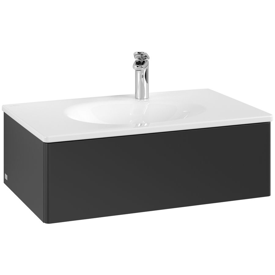 Wastafelonderkast Antao 788x256x496mm Black Matt Lacquer L01000PD