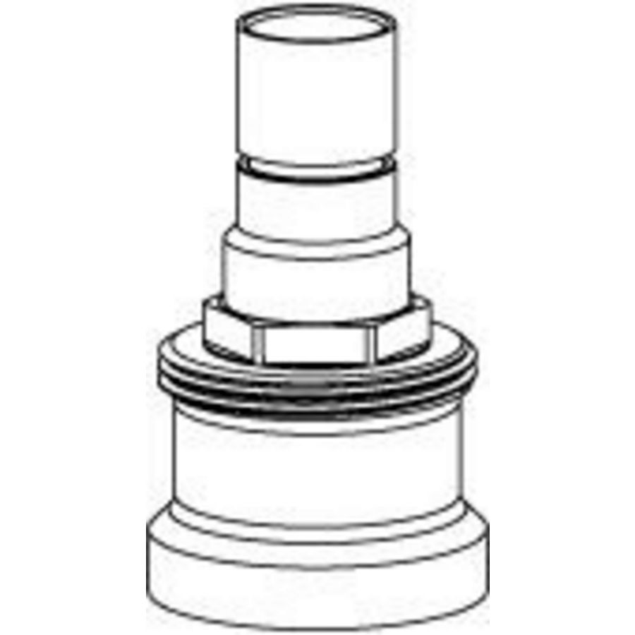 Spindelverlenging 20mm messing vernikkeld tbv RTL-kop Multibox ECLIPSE