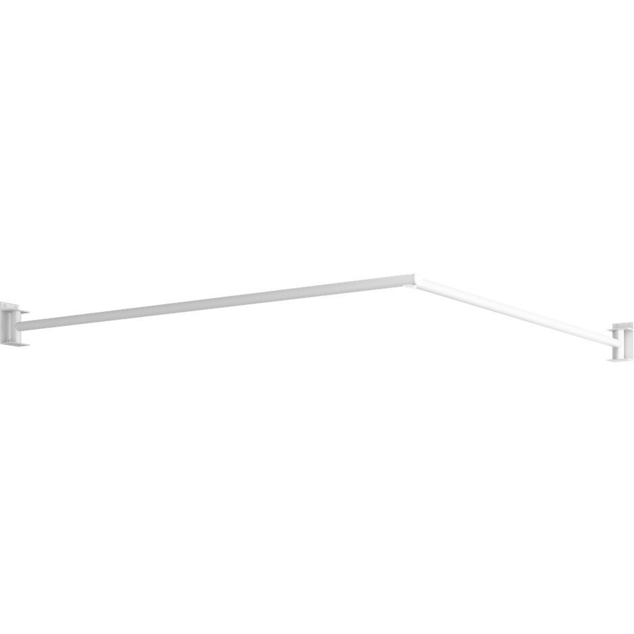 Douchegordijnstang zwenkbaar 1550x1550mm antraciet