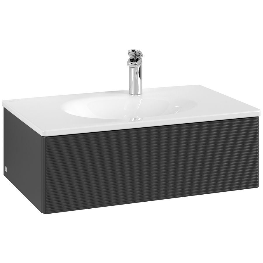 Wastafelonderkast Antao 788x256x496mm Black Matt Lacquer L01100PD